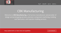 Desktop Screenshot of cbkmanuf.com